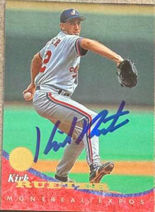 Kirk Rueter Autographed 1994 Leaf #8 Montreal Expos Card