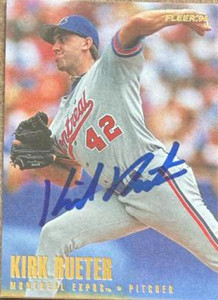 Kirk Rueter Autographed 1996 Fleer #466 Montreal Expos Card