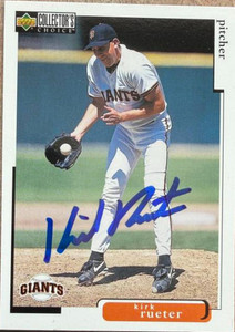 Kirk Rueter Autographed 1998 Collector's Choice #231 San Francisco Giants Card