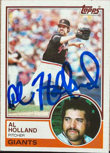 Al Holland Autographed 1983 Topps #58 San Francisco Giants Card
