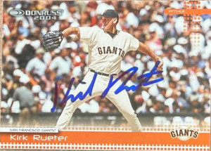 Kirk Rueter Autographed 2004 Donruss #365 San Francisco Giants Card