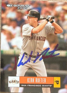 Kirk Rueter Autographed 2005 Donruss #325 San Francisco Giants Card