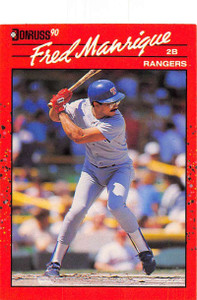1990 Donruss #165 Fred Manrique NM-MT Texas Rangers 