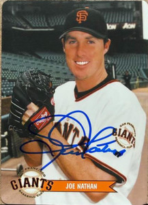 Joe Nathan Autographed 2003 Keebler San Francisco Giants SGA #27