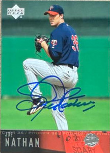 Joe Nathan Autographed 2004 Upper Deck #385 Minnesota Twins Card