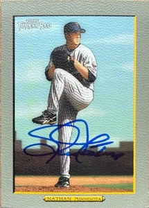 Joe Nathan Autographed 2005 Topps Turkey Red #101 Minnesota Twins Card