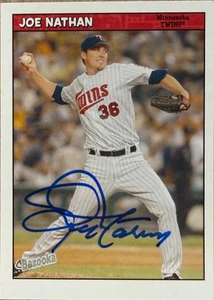 Joe Nathan Autographed 2006 Bazooka #67 Minnesota Twins Card
