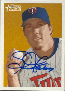 Joe Nathan Autographed 2006 Bowman Heritage #138 Minnesota Twins Card