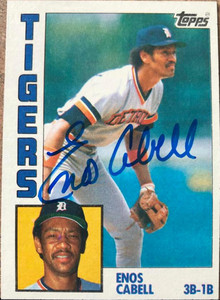 Enos Cabell Autographed 1984 Topps #482