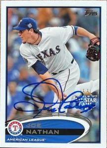 Joe Nathan Autographed 2012 Topps Update #US256 Texas Rangers Card