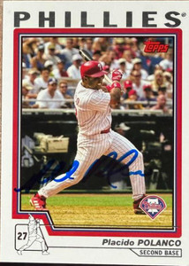 Placido Polanco Autographed 2004 Topps #117 Philadelphia Phillies Card