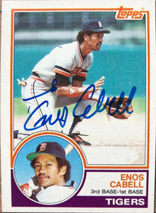 Enos Cabell Autographed 1983 Topps #225