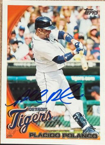 Placido Polanco Autographed 2010 Topps #263 Detroit Tigers Card