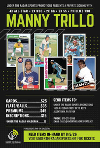 Manny Trillo Autograph Baseball Cards 