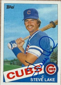 Steve Lake Autographed 1985 Topps #98 Chicago Cubs Card   ID: 202754