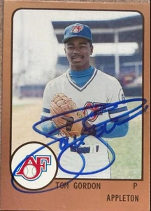 Tom Gordon Autographed 1988 ProCards #149 #40 Appleton Foxes Card