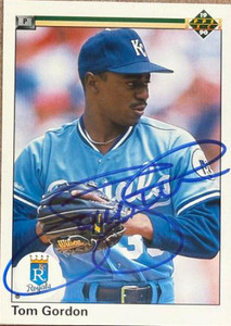 Tom Gordon Autographed 1990 Upper Deck # 365 Kansas City Royals Card
