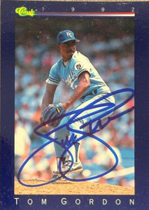 Tom Gordon Autographed 1992 Classic #82 Kansas City Royals Card