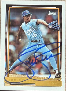 Tom Gordon Autographed 1992 Topps Gold Winner #431 Kansas City Royals Card