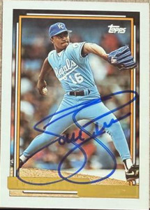 Tom Gordon Autographed 1992 Topps Gold #431 Kansas City Royals Card