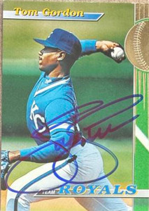 Tom Gordon Autographed 1993 Stadium Club Team #3 Kansas City Royals Card