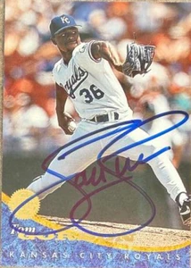 Tom Gordon Autographed 1994 Leaf #389 Kansas City Royals Card