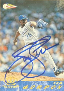 Tom Gordon Autographed 1994 Pacific #283 Kansas City Royals Card
