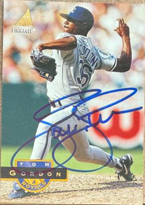 Tom Gordon Autographed 1994 Pinnacle #317 Kansas City Royals Card