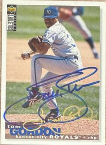 Tom Gordon Autographed 1995 Collector's Choice Gold Signature #461 Kansas City Royals Card