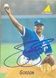 Tom Gordon Autographed 1995 Pinnacle #411 Kansas City Royals Card