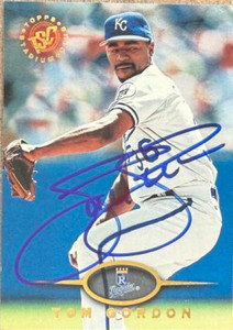 Tom Gordon Autographed 1995 Stadium Club #455 Kansas City Royals Card