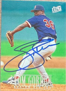 Tom Gordon Autographed 1996 Fleer Ultra #314 Boston Red Sox Card 
