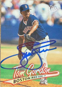 Tom Gordon Autographed 1997 Fleer Ultra #14 Boston Red Sox Card 