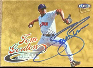 Tom Gordon Autographed 1999 Fleer Ultra Gold Medallion #60G Boston Red Sox Card 