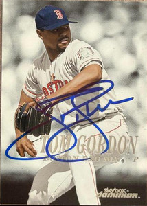 Tom Gordon Autographed 2000 SkyBox Dominion #172 Boston Red Sox Card 