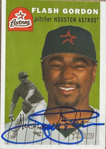 Tom Gordon Autographed 2003 Topps Heritage #337 Houston Astros Card 