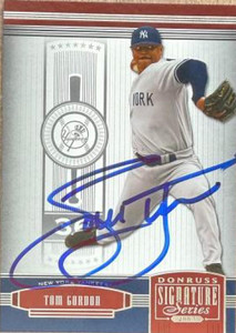 Tom Gordon Autographed 2005 Donruss Signature #81 New York Yankees Card