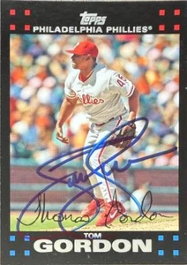 Tom Gordon Autographed 2007 Topps #24 Philadelphia Phillies Card 