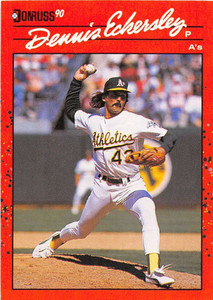 1990 Donruss #210 Dennis Eckersley NM-MT Oakland Athletics 