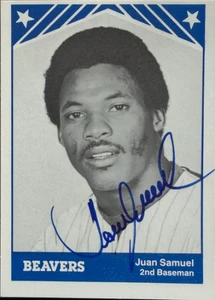 Juan Samuel Autographed 1983 TCMA Portland Beavers Card #2 