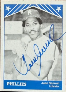 Juan Samuel Autographed 1983 TCMA Reading Phillies Card #17