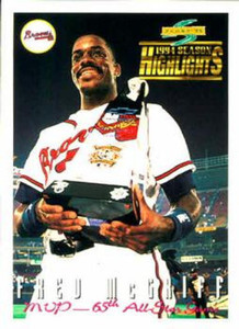1995 Score #316 Fred McGriff AS MVP NM-MT  Atlanta Braves 