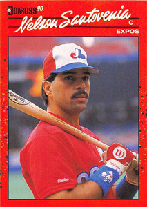 1990 Donruss #224 Nelson Santovenia NM-MT Montreal Expos 