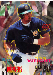 1995 Fleer Update #54 Derrick May NM-MT  Milwaukee Brewers 
