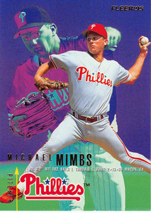 1995 Fleer Update #123 Mike Mimbs NM-MT  RC Rookie Philadelphia Phillies 