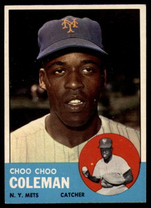 1963 Topps #27 Choo Coleman VG New York Mets 