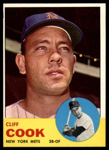 1963 Topps #566 Cliff Cook VG New York Mets 