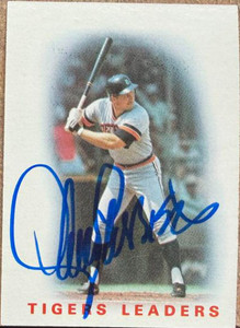 Lance Parrish Autographed 1986 Topps #36 Tigers Leaders Detroit Tigers Card