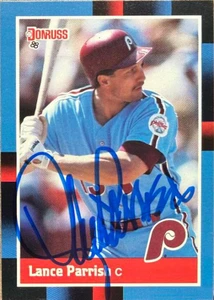 Lance Parrish Autographed 1988 Donruss #359 Philadelphia Phillies Card