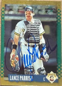 Lance Parrish Autographed 1995 Score Gold Rush #550 Pittsburgh Pirates Card